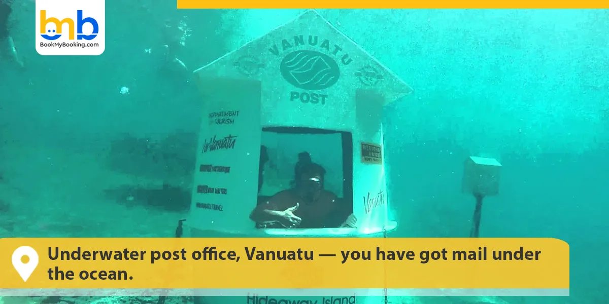 Underwater post office, Vanuatu — you have got mail under the ocean